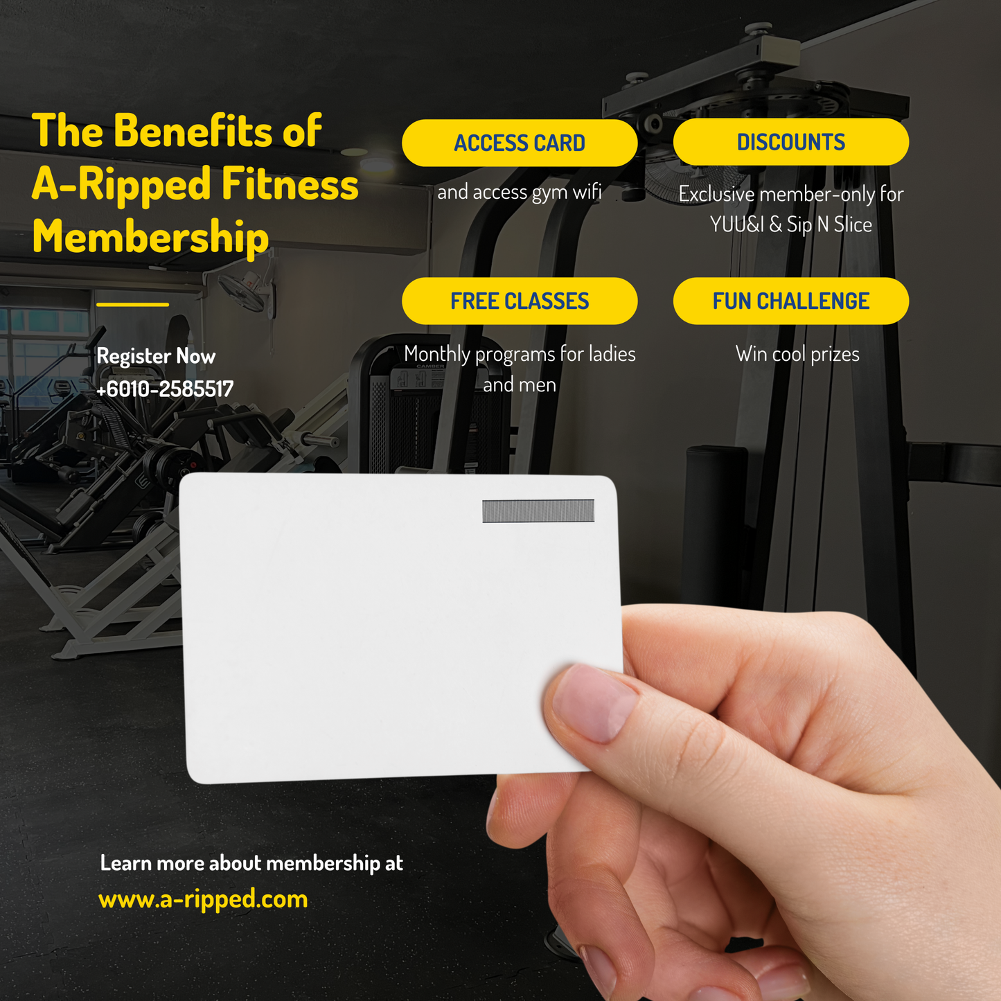 GYM MEMBERSHIP - A-RIPPED FITNESS